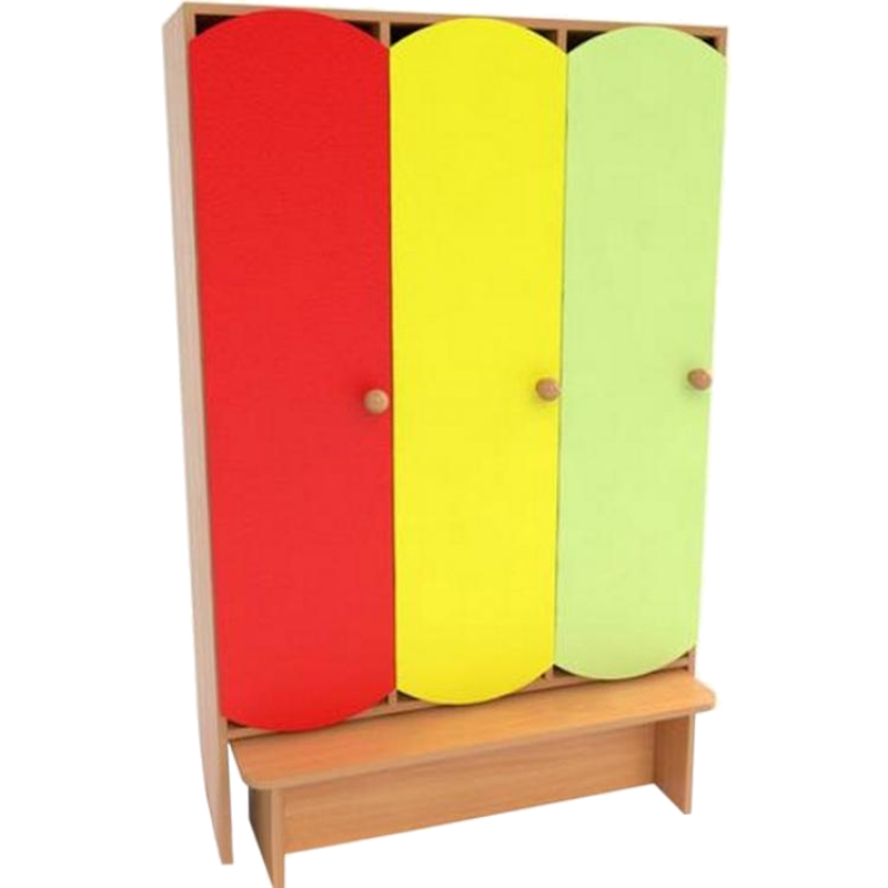 Шафа для роздягальні в дитячому садочку ХАТОР-М (29044) 3-секційна